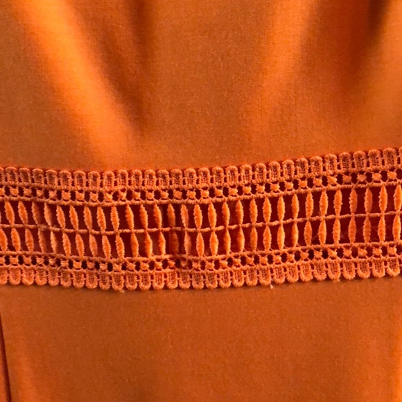 Lulus Orange Dress with fit and flare. Size small. - Picture 4 of 6